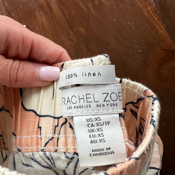 BNWT- 100% linen, wide-leg, capri pants - Picture 2 of 2